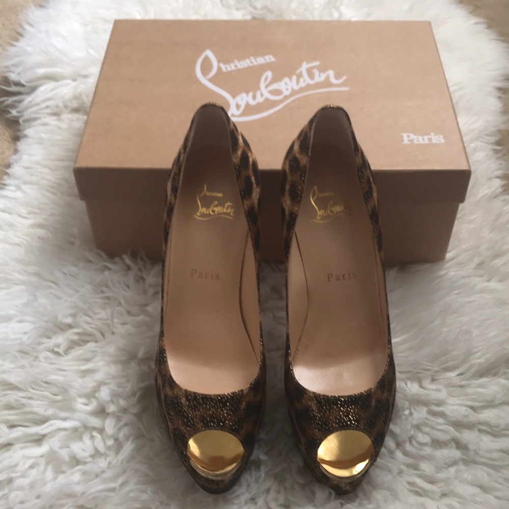 Christian Louboutin Fetish Peep Toe Heels